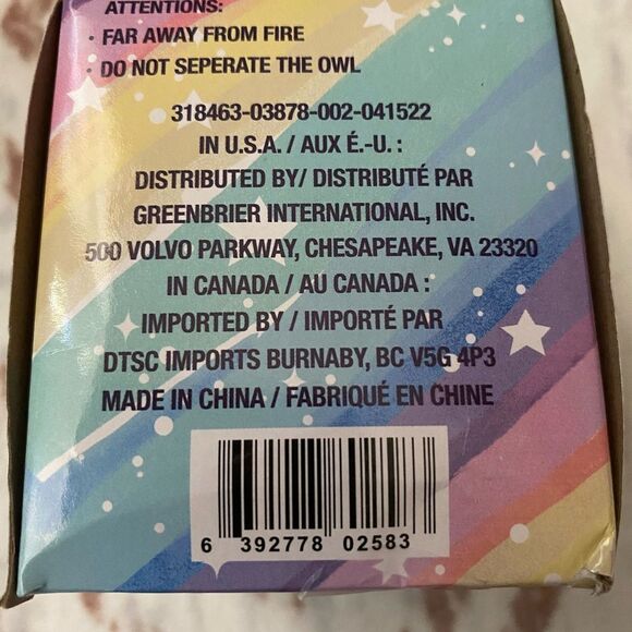 Phone Stand/ Owl Bank - Pink and White - Picture 7 of 7